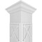 Ekena Millwork Craftsman Classic Square Non-Tapered Bungalow Fretwork Column w/ Crown Capital & Crown Base CC0809ENBNGCRCR - alternate 4